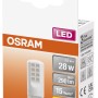 Osram LED-Leuchtmittel G9, 2,6W, warmweiß. Kompakte LED Lampe in Verpackung.