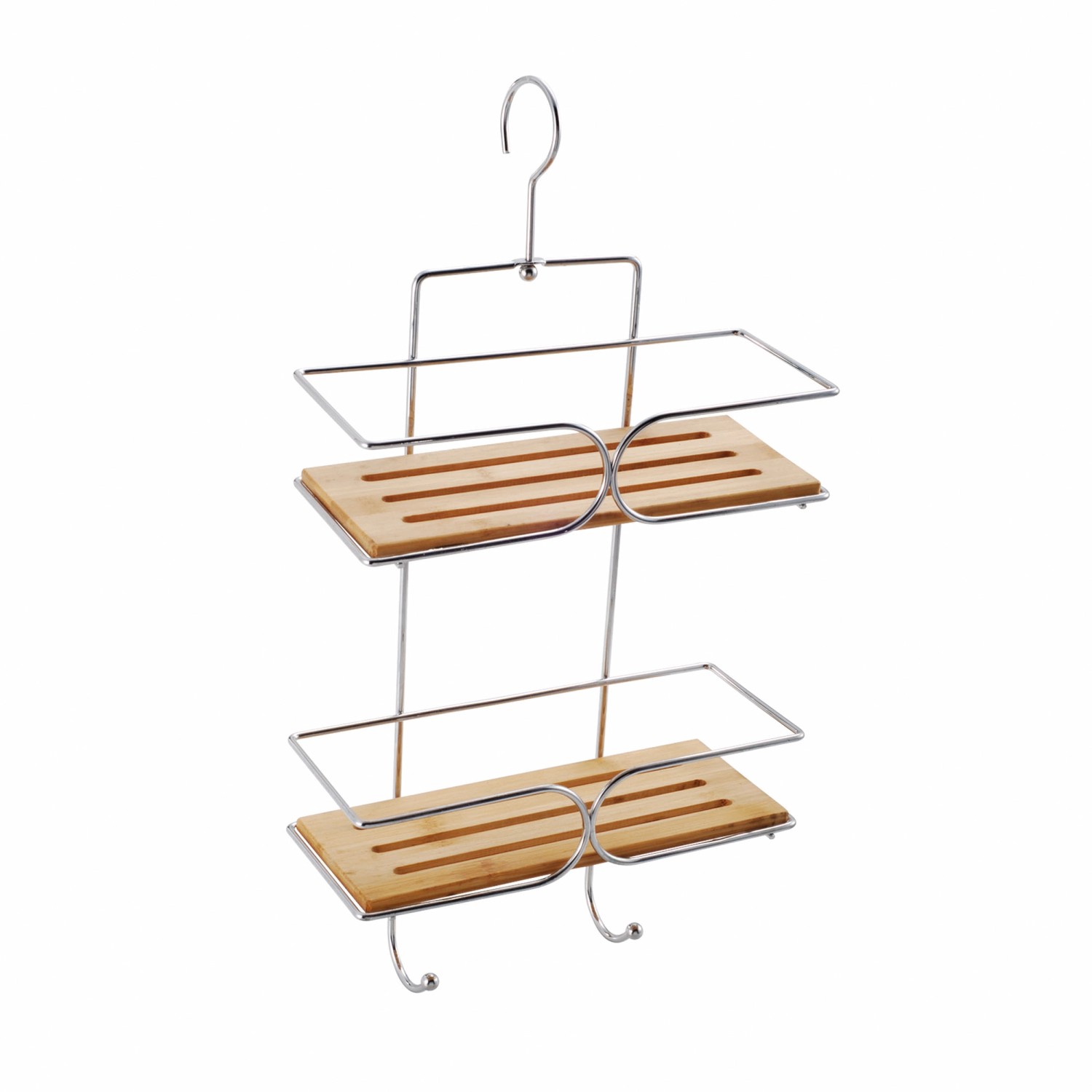 MSV Duschregal Joy 25 cm x 11 cm x 38,5 cm Braun-Silber günstig online kaufen