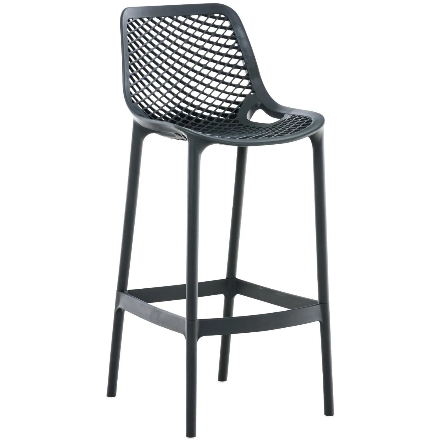 CLP Outdoor Barhocker Air Dunkelgrau