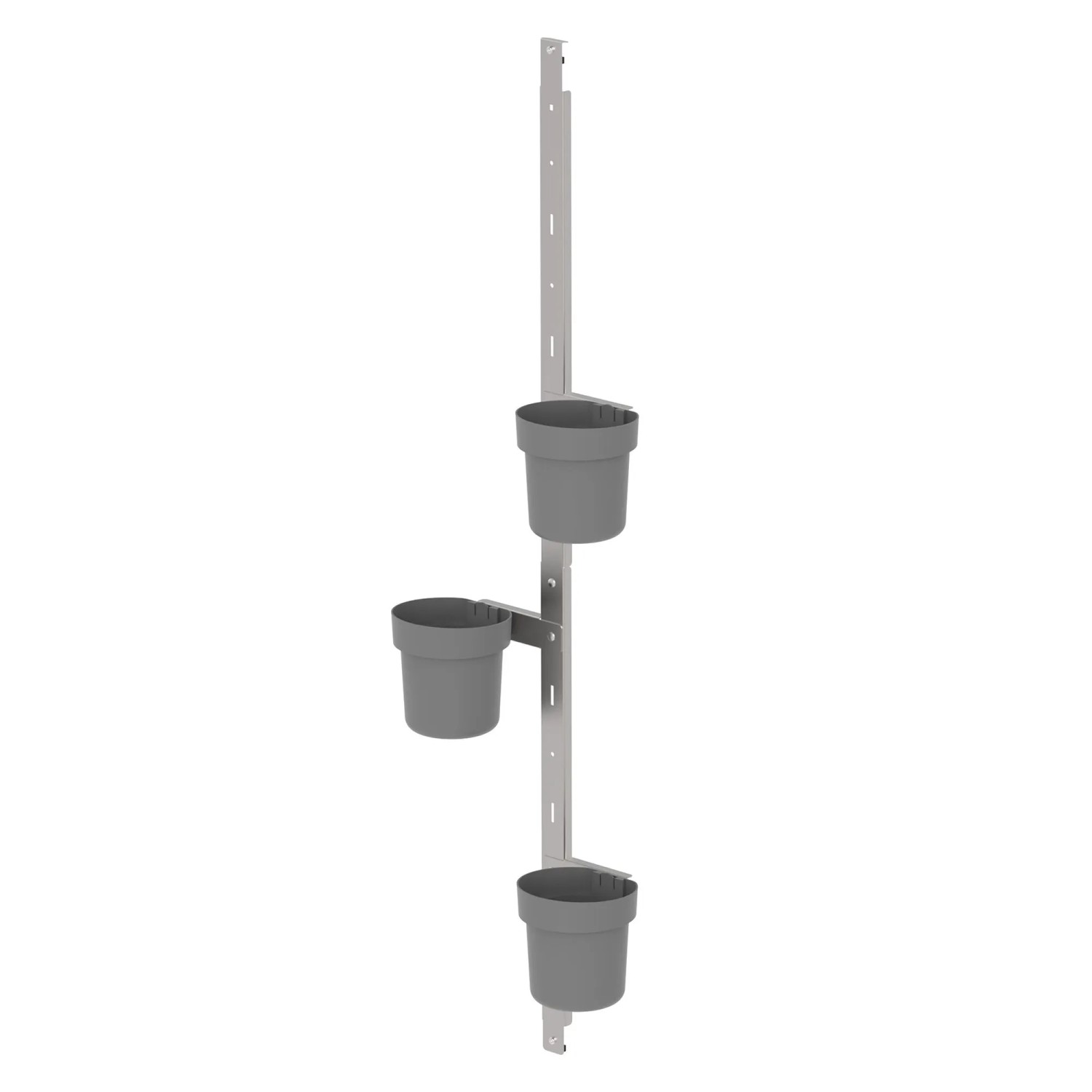 Biohort Pflanzentopf-Set für Gewächshaus Florentina 3 Töpfe Grau günstig online kaufen