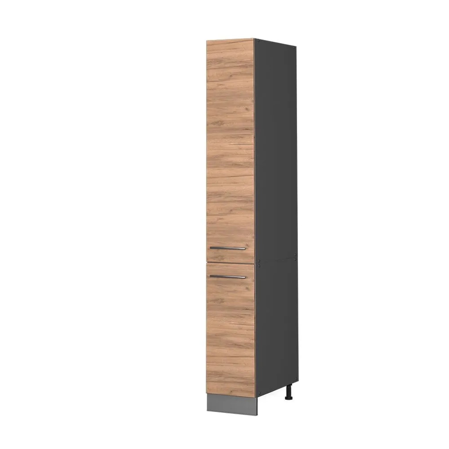 Vicco Apothekerschrank Fame-Line Medizinschrank für die Küche Goldkraft Eiche Anthrazit 30 cm