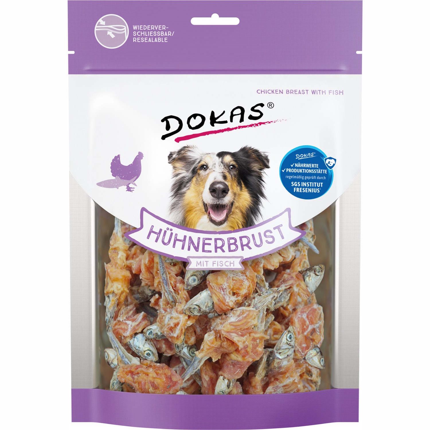 Dokas Hühnerbrust mit Fisch 220 g