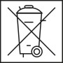 Symbol: Durchgestrichene Mülltonne. Entsorgungshinweis für Nexa Lotte Ameisen-Spray.