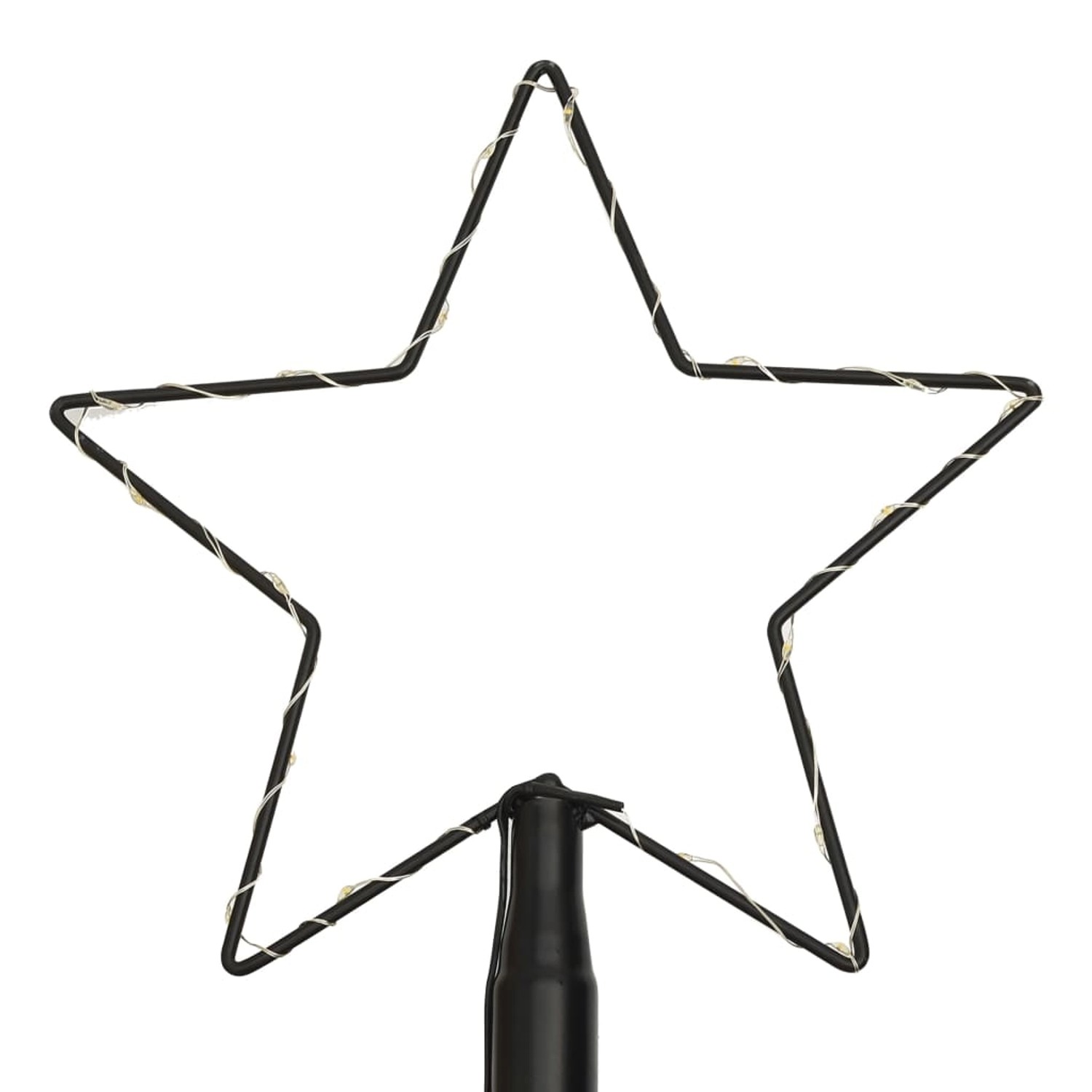 Blaue LED-Lichterkette als Stern für künstlichen Weihnachtsbaum, 3,6 m hoch.