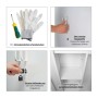 PROREGAL Flügeltürenschrank Rhino Mit 2 Türen Abschließbar HxBxT 170x70x30cm 5 Fächern & Kleiderstange Stahl Pulverbeschichtet Weiß Putzmittelschrank_5