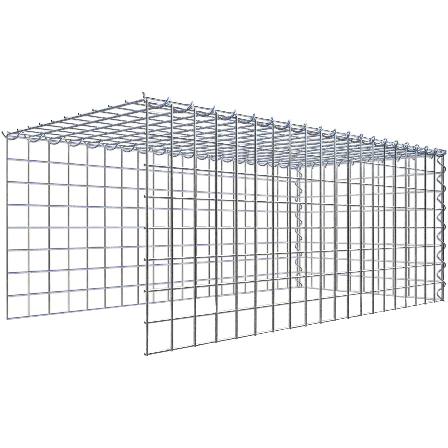 Gabiona Gabione-Anbaukorb Typ 4 40 x 100 x 50 cm Maschenw 5 x 5 cm