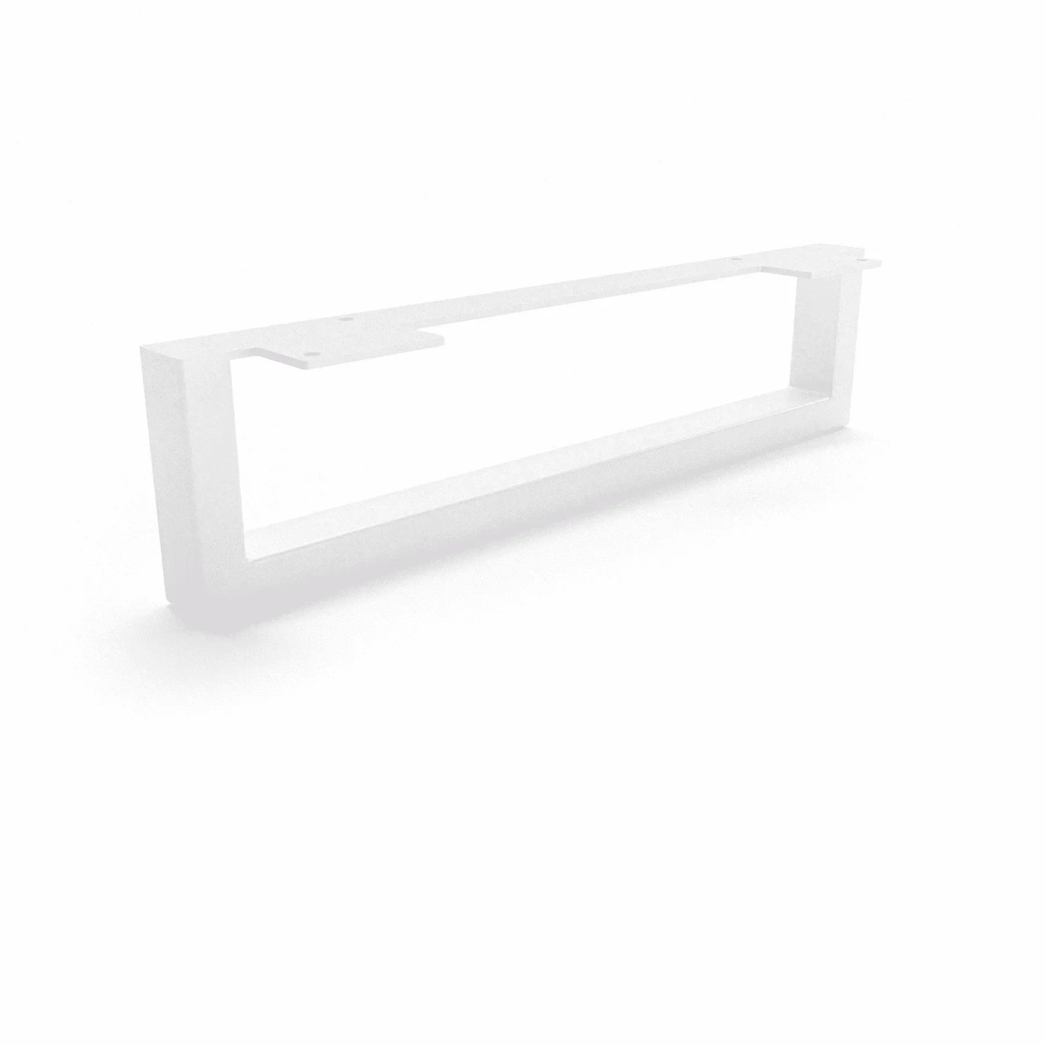 HEVVA Möbelbein GRAZ 10 cm Hoch 40 cm Tief 1 Stück Weiß