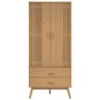 vidaXL Kleiderschrank OLDEN Braun 76,5x53x172 cm Massivholz Kiefer 358594_7