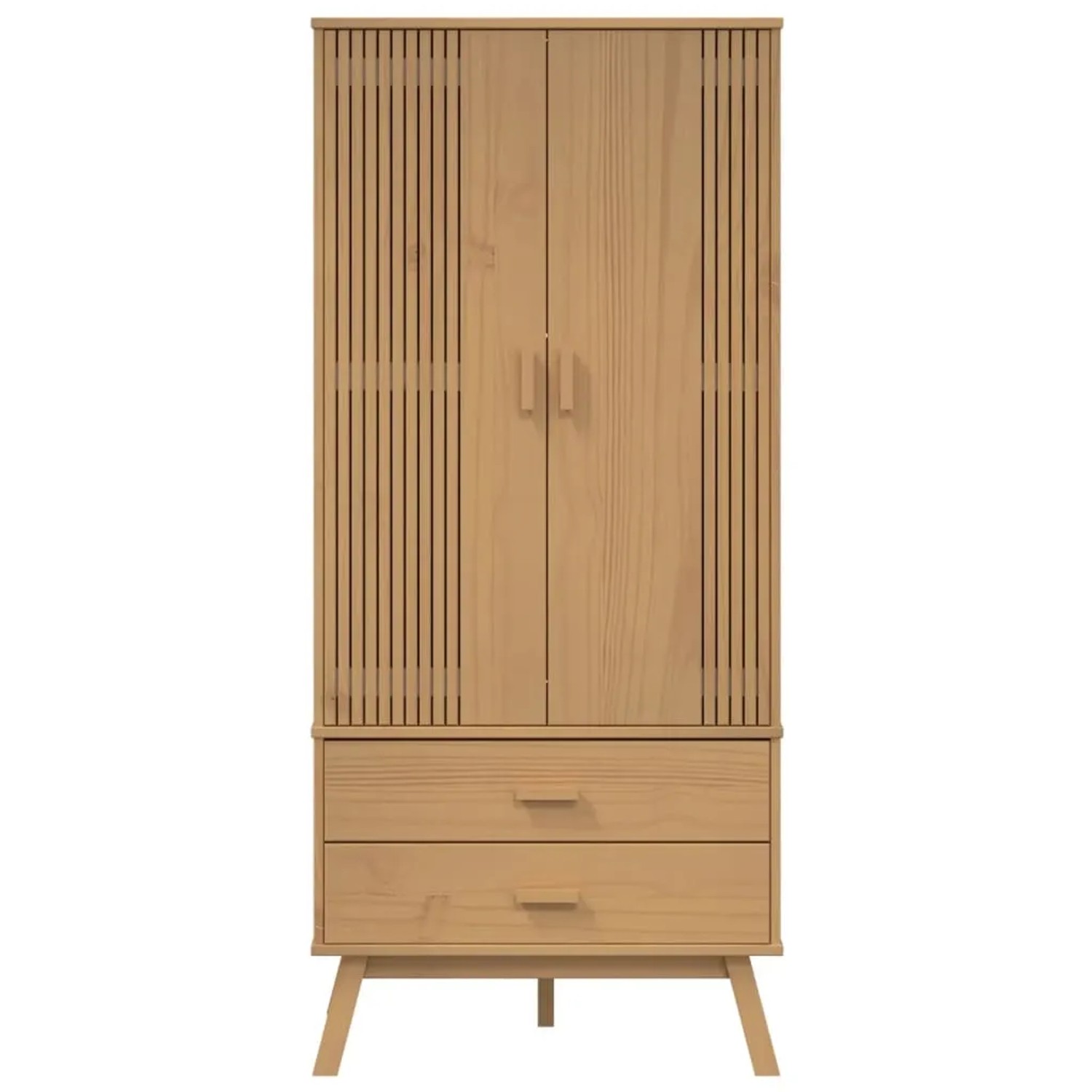 vidaXL Kleiderschrank OLDEN Braun 76,5x53x172 cm Massivholz Kiefer 358594_7