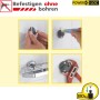 Montage des Wenko Power-Loc Systems für Bad-Accessoires: Befestigen ohne Bohren mit Kleber.