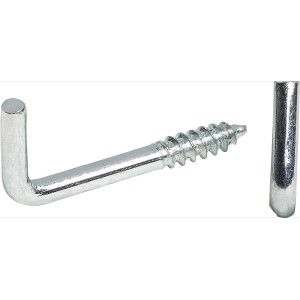 20er Set LUX Vitragenhaken, 2 mm x 20 mm, verzinkt, für Gardinenstangen.