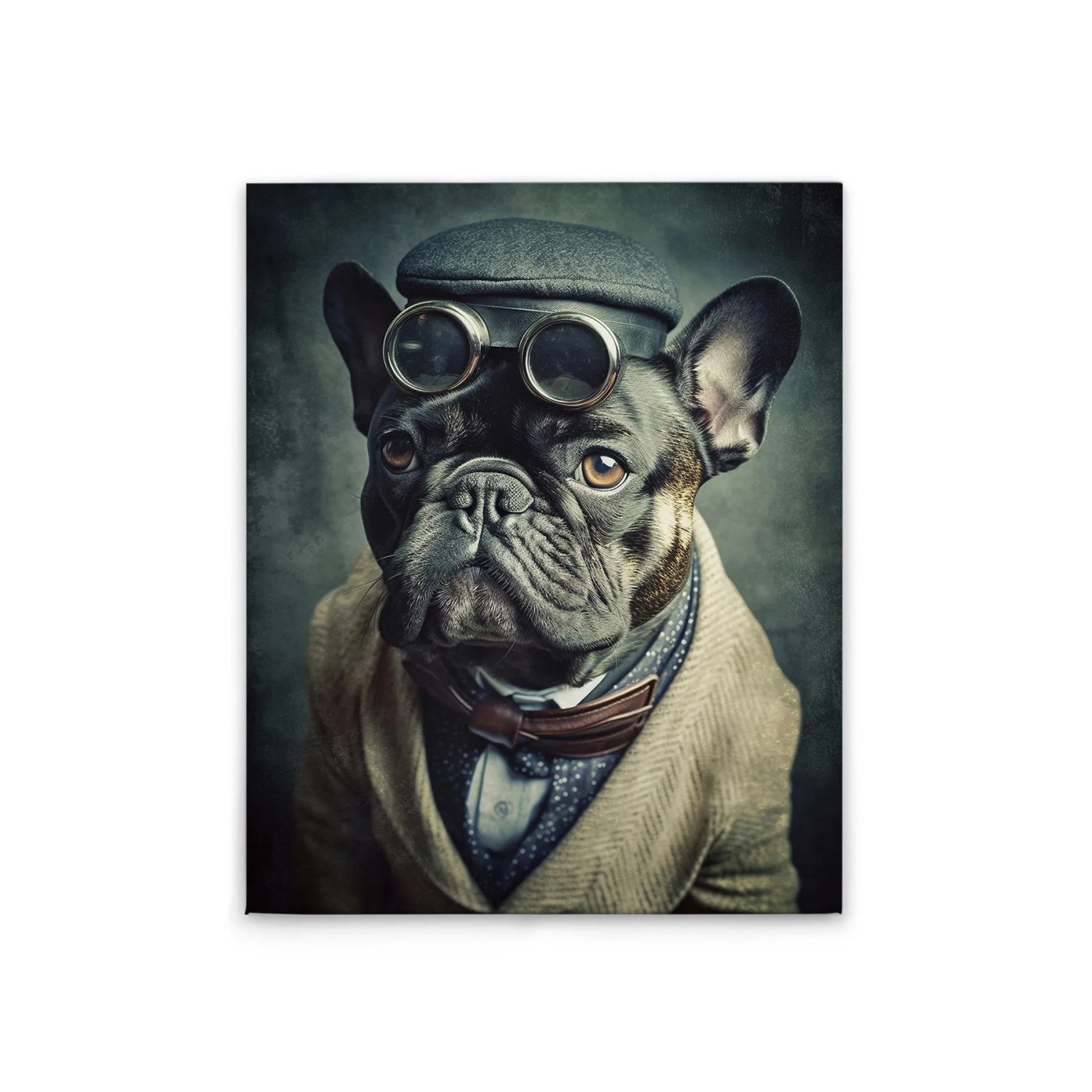 Tadessi Leinwandbild - M1-No.52269 - Steampunk Hund - 40 x 50 cm - Querformat