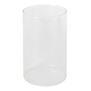 Glaszylinder für ECD Germany Holzlaterne 22cm, passend für Kerzen und Teelichter.