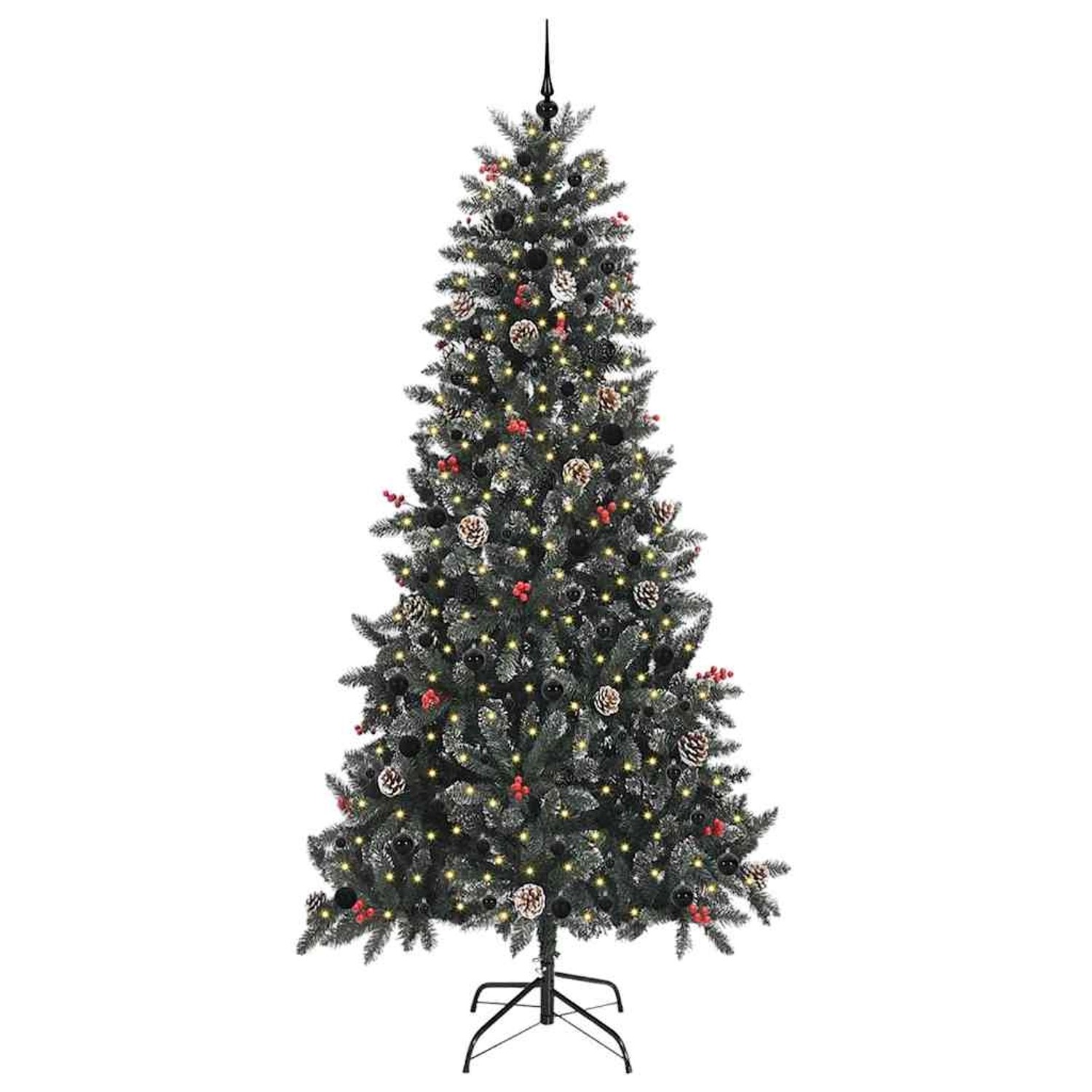vidaXL Künstlicher Weihnachtsbaum Grün 129,5 x 129,5 x 240 cm 3395905
