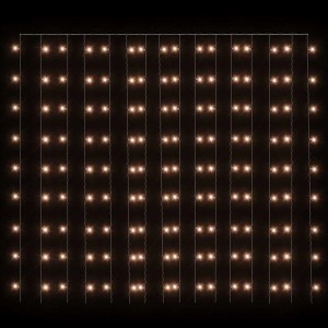 vidaXL LED-Lichtervorhang 3x3 m 300 LED Warmweiß 8 Funktionen 328925