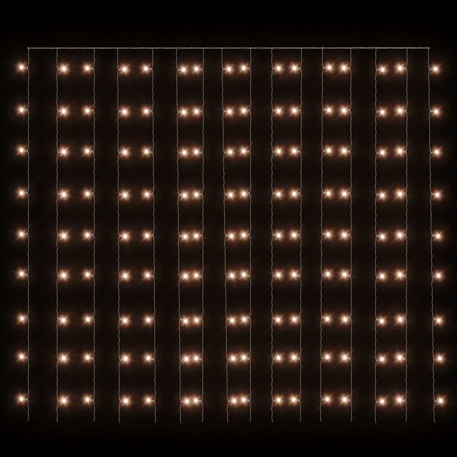 vidaXL LED-Lichtervorhang 3x3 m 300 LED Warmweiß 8 Funktionen 328925_3