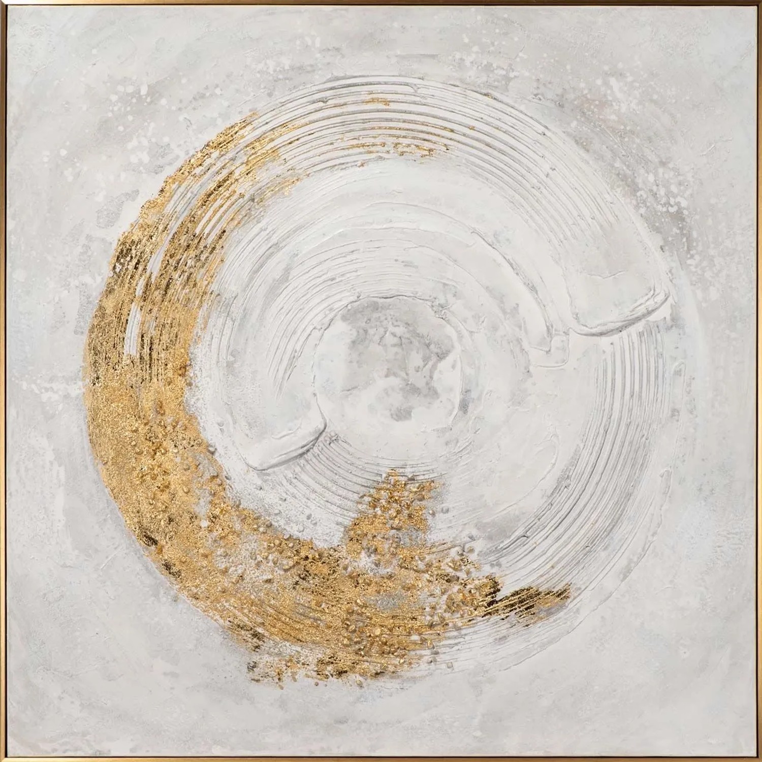 Art Universe Leinwandbild Golden Swing 100 x 100 cm