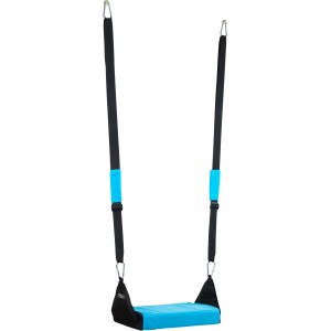 Hudora Schaukelsitz Comfort Small mit blauem Sitz und schwarzen Gurten für Spiel & Spaß.