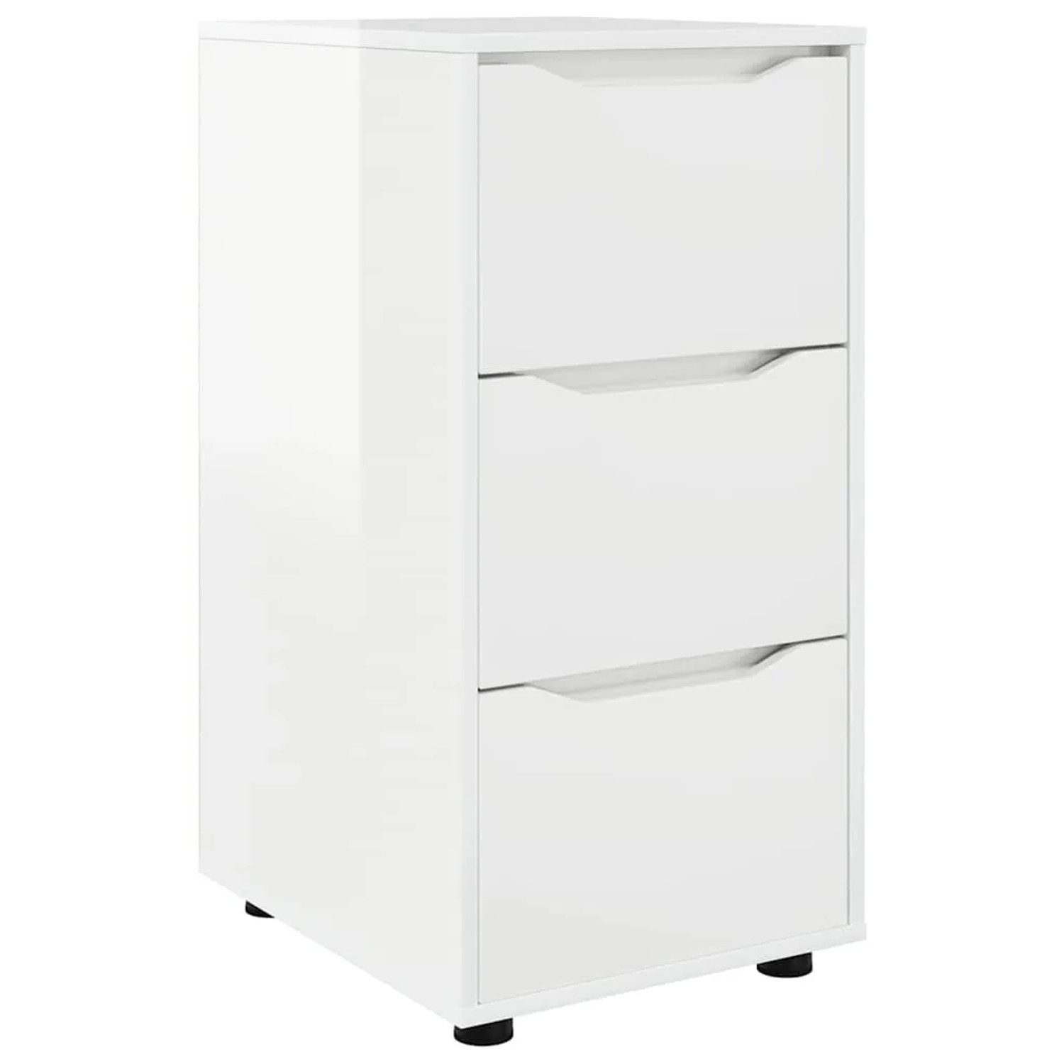 vidaXL Aufbewahrungsschrank Hochglanz Weiß 40 x 48 x 81 cm 888871 günstig online kaufen