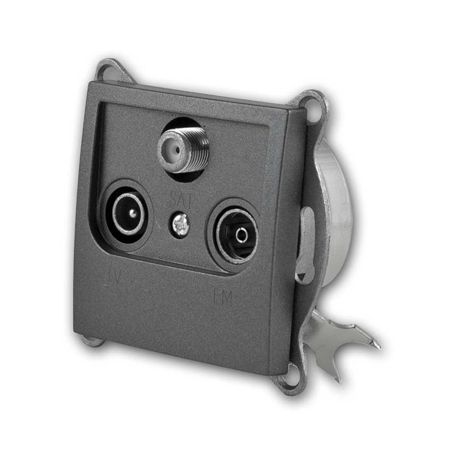 McPower FLAIR Antennendose Anthrazit TVRadioSAT ohne Rahmen günstig online kaufen