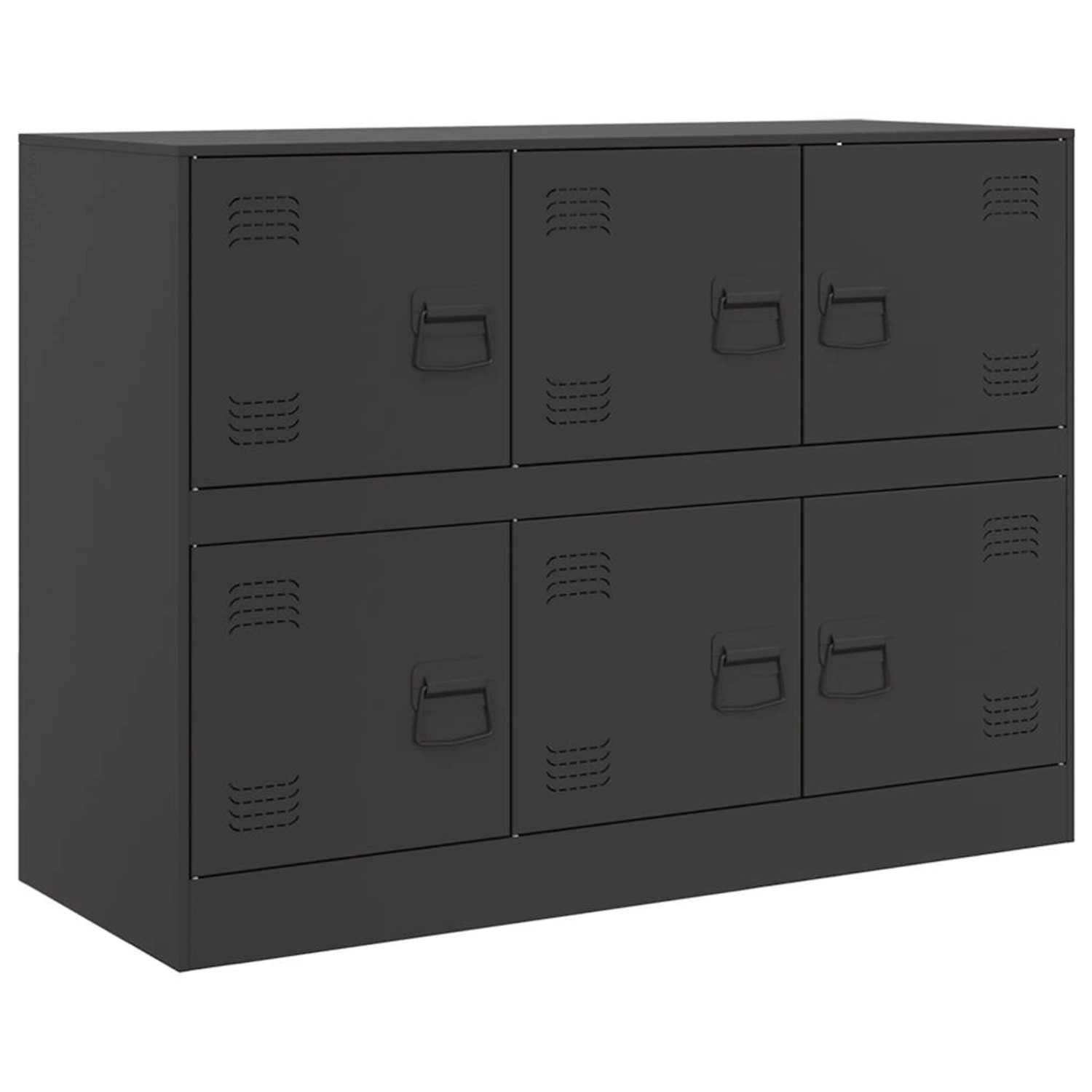 vidaXL Sideboard Schwarz 99x39x73 cm Stahl 841793 günstig online kaufen