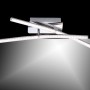 Moderne LED-Deckenleuchte Simon aus Stahl, 59x51 cm, warmweißes Licht für Wohnräume.