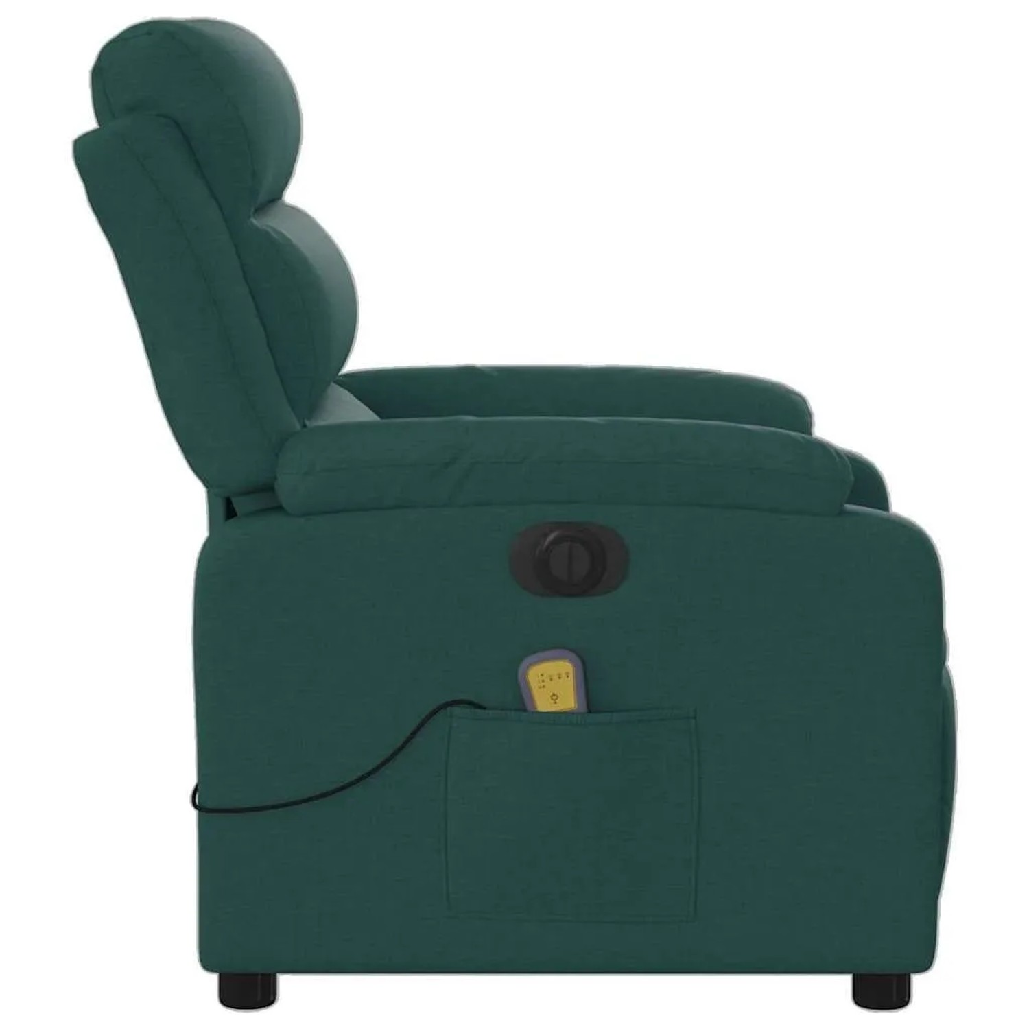 vidaXL Massagesessel Elektrisch Dunkelgrün Stoff 3204974_10