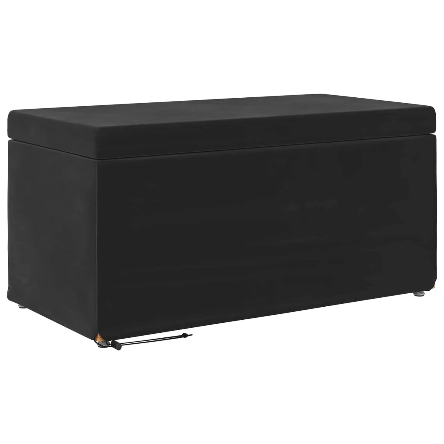 vidaXL Hocker Schwarz 81 x 41 x 40 cm Samt und Engineering Holz 876784