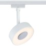Weißer Paulmann Urail LED Schienenspot Circle, 5W, 210lm. Spotlight für Schienensysteme.