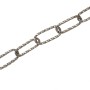 Gedrehte Zierkette in Altkupfer-Optik, 4 mm stark, als Meterware.