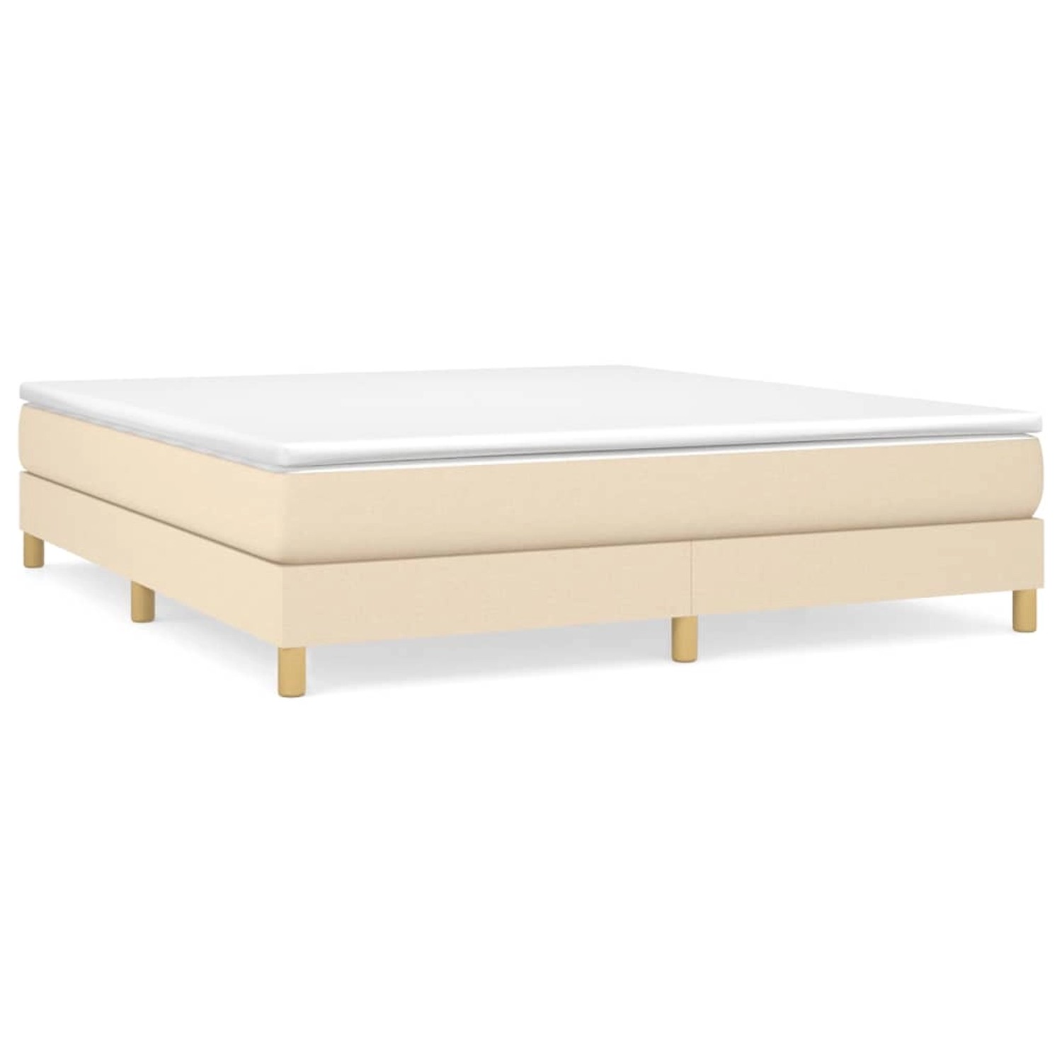 Vidaxl Boxspringbett Creme 180x200 Cm Stoff günstig online kaufen