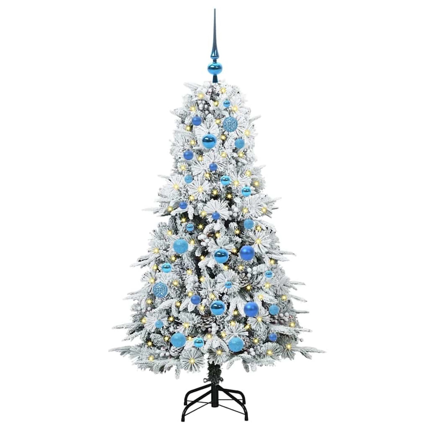 vidaXL Künstlicher Klappbarer Weihnachtsbaum Grün 150 cm PE und PVC 3397478