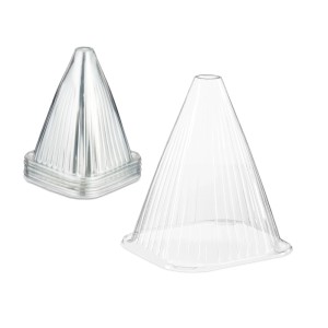 Relaxdays Pflanzenhüte, 32er Set, transparent, PVC, mit Belüftung, 22x19x19cm. Schutz für Jungpflanzen.