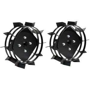 Al-Ko Stahlradsatz für Motorhacke MH 1150 Premium, Pflug-Zubehör für bessere Traktion.