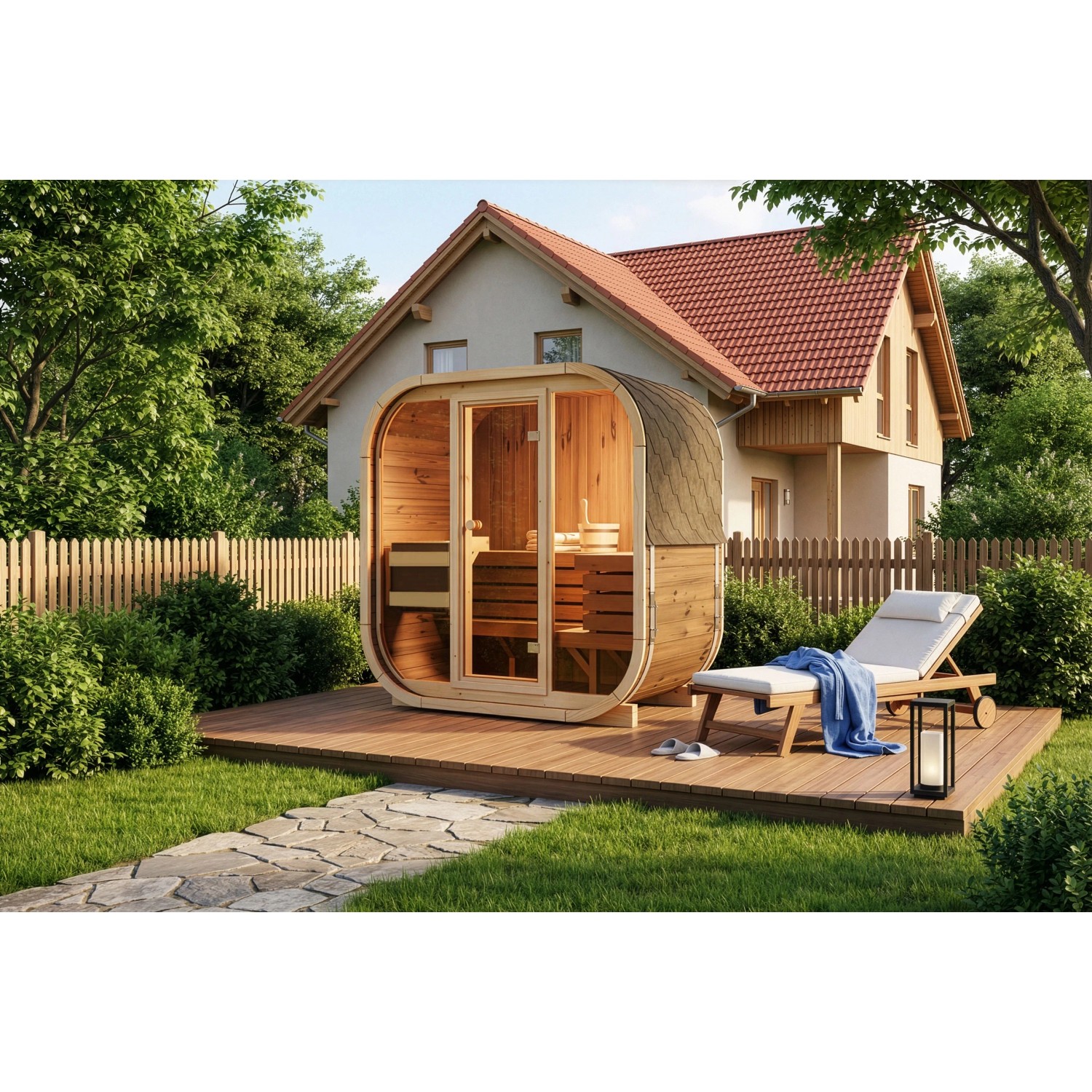 FinnTherm Fasssauna Ellipso M