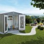 Biohort Metall-Gerätehaus Europa Quarzgrau-Metallic 3,5 m²