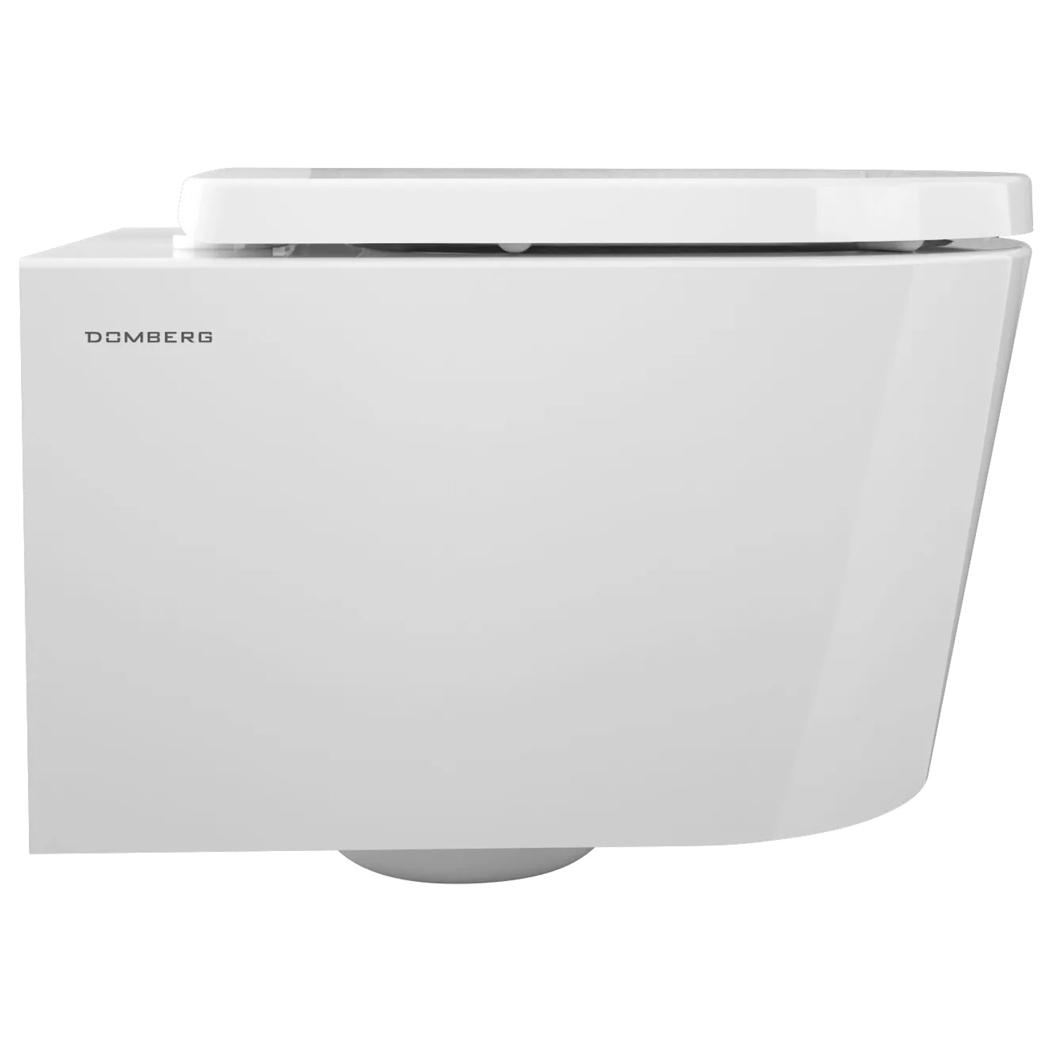 Domberg Wand-WC-Set DB1004, weißes Hänge-WC mit WC-Sitz.
