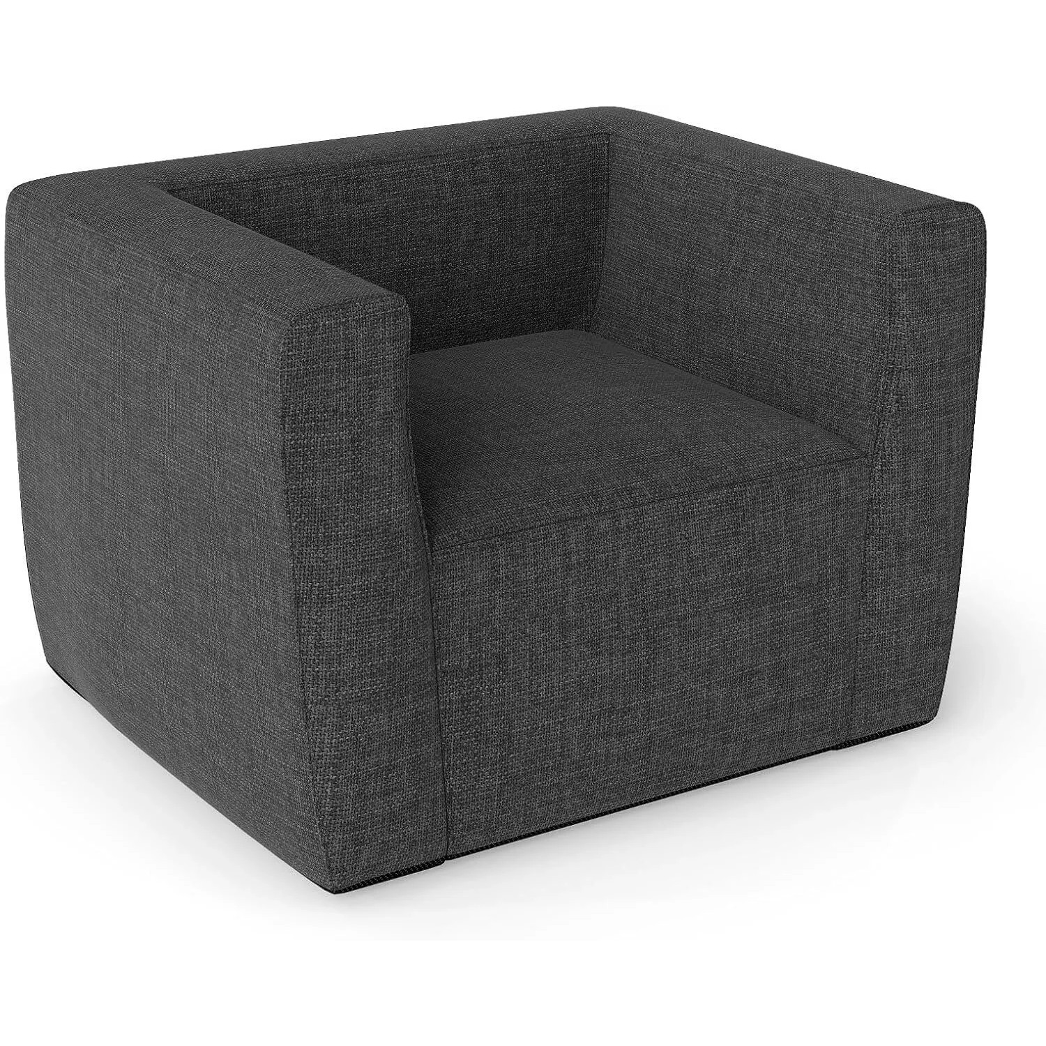 Costway Aufblasbares Sofa mit Abnehmbarem Bezug 104 x 81 x 67 cm Grau