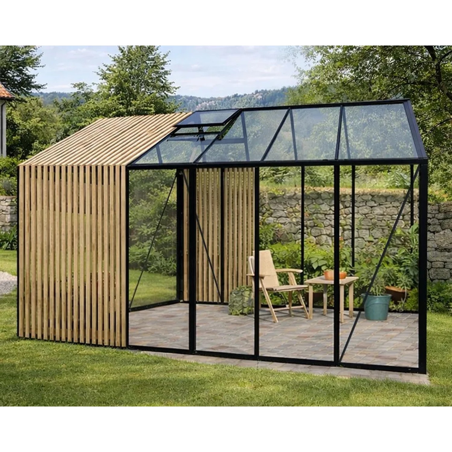 Bloomcabin Premium-Qualität Gewächshaus  Accoya-Fusion GHCAF13