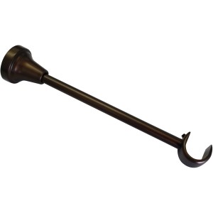 Gardinia Träger Europa, offen, lang, in Bronze, 20 cm Länge.