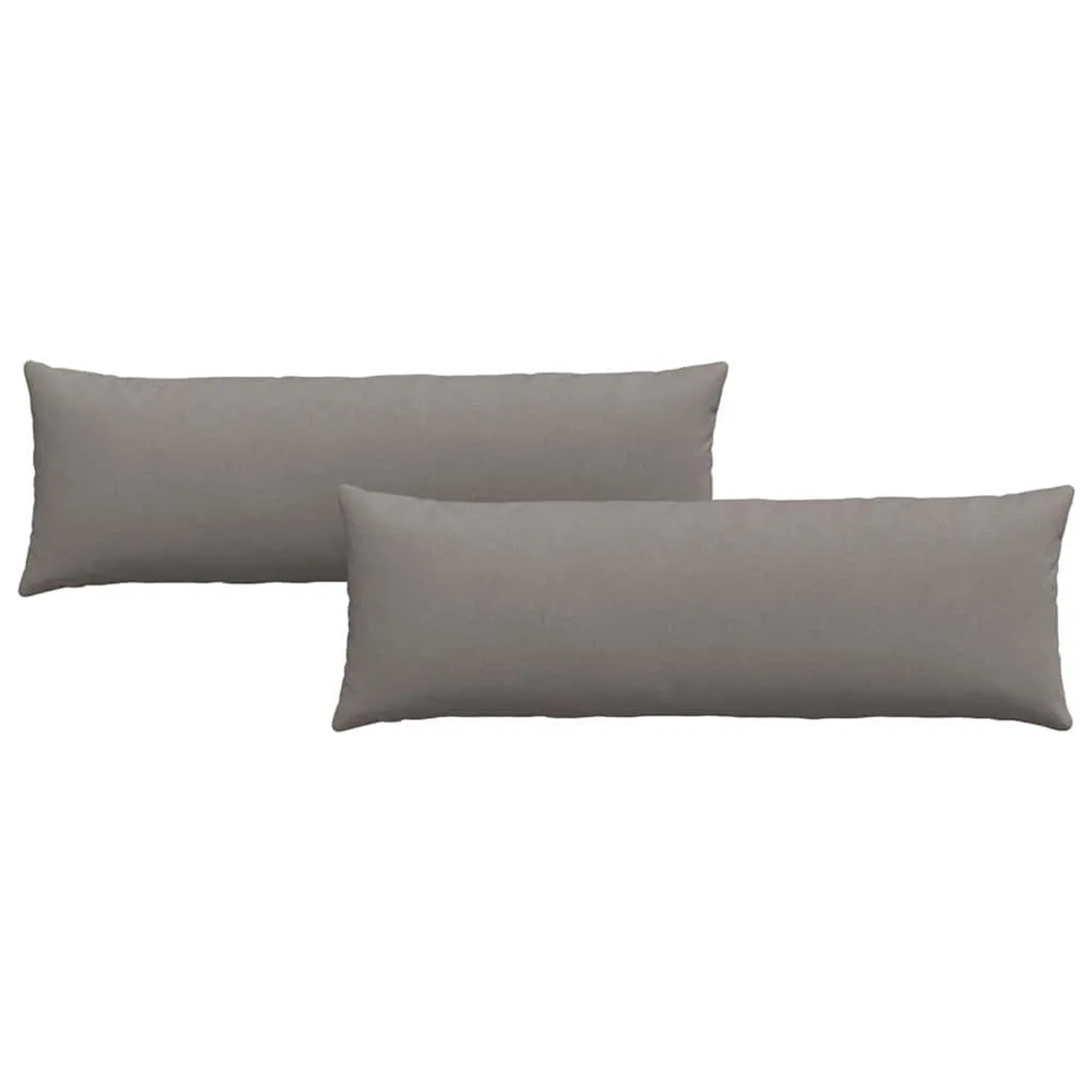 vidaXL Sofakissen 2 Stück Taupe 120 x 40 cm Stoff 42013788