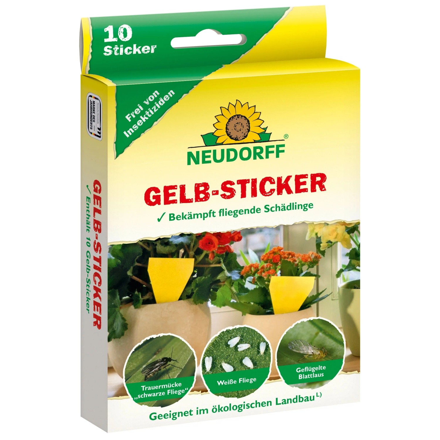 Neudorff Gelb-Sticker
