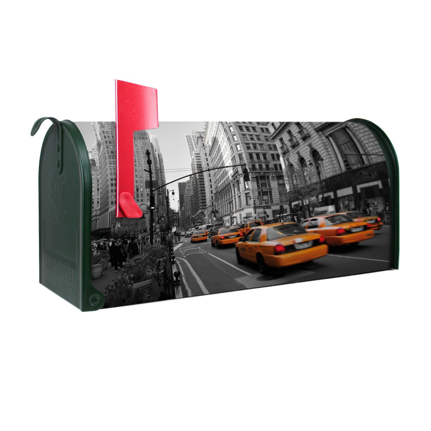 Banjado Amerikanischer Briefkasten Grün 48x22x16cm US Mailbox Letterbox Pos günstig online kaufen