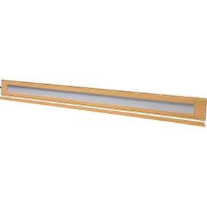 Zusatzlamelle für Larya Glas Falttür in Eiche hell, 14,5x205cm zur Erweiterung der Tür.