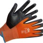 LUX Allroundhandschuhe Gr. 10, orange/schwarz, für sicheren Werkzeug-Grip und Schutz.