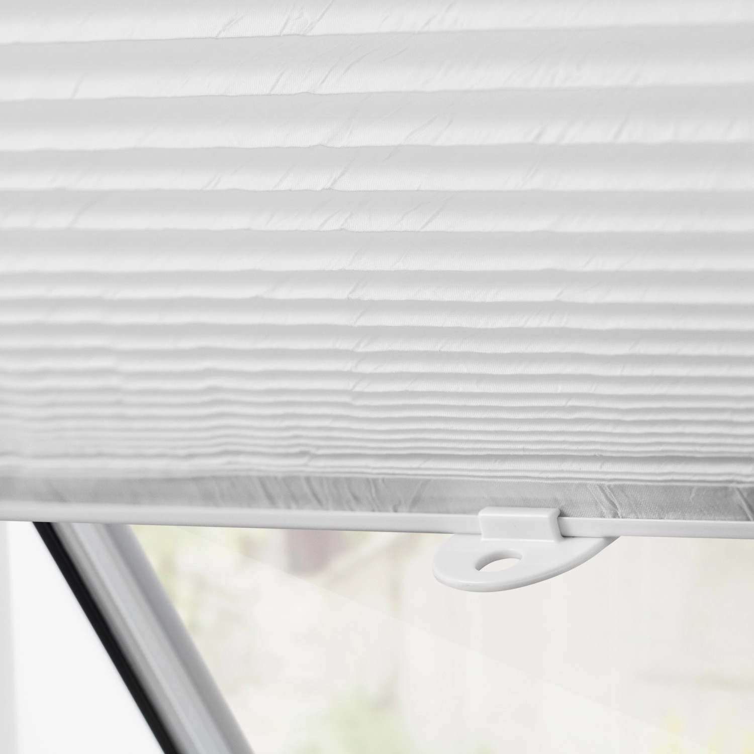 Lichtblick Dachfenster Plissee Easyfix ohne Bohren Weiß 95,3 cm x 100