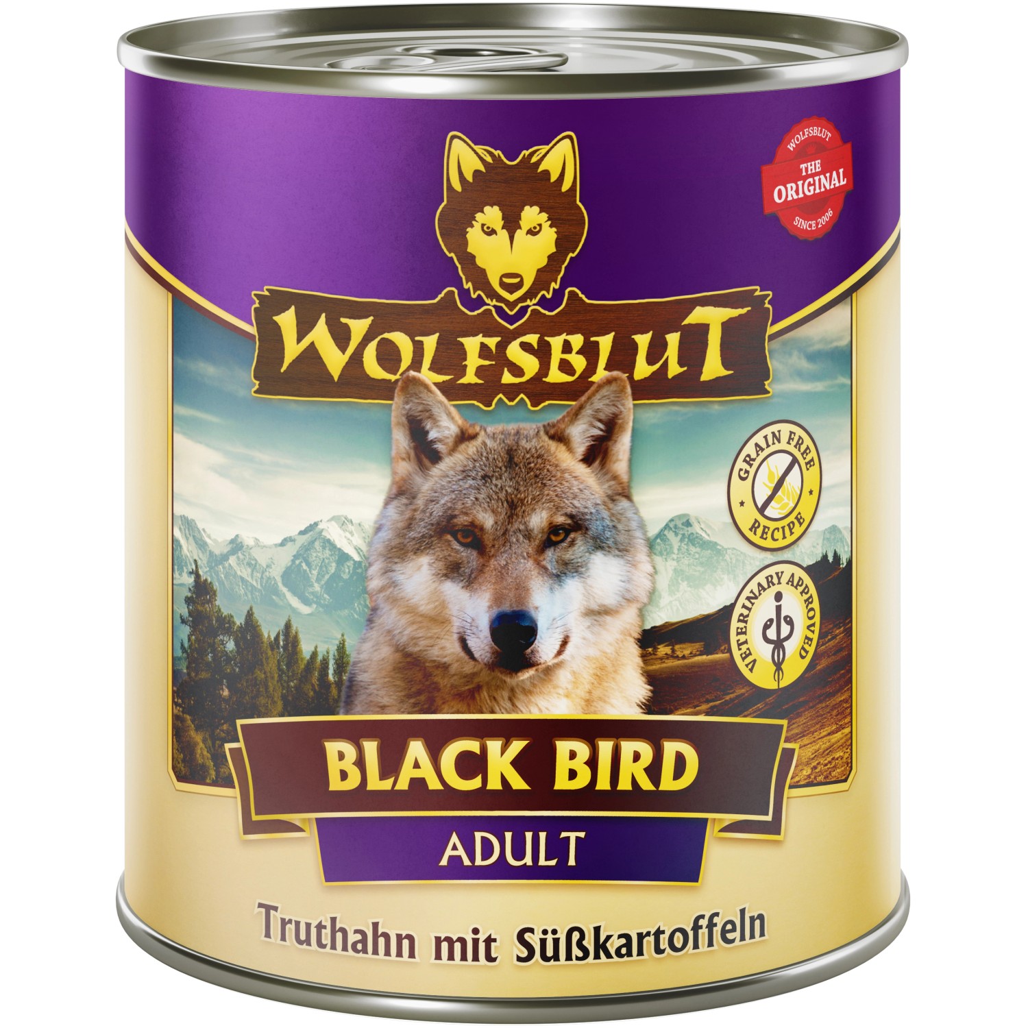 Wolfsblut Hunde-Nassfutter Black Bird Adult Truthahn mit Süßkartoffeln 800 g