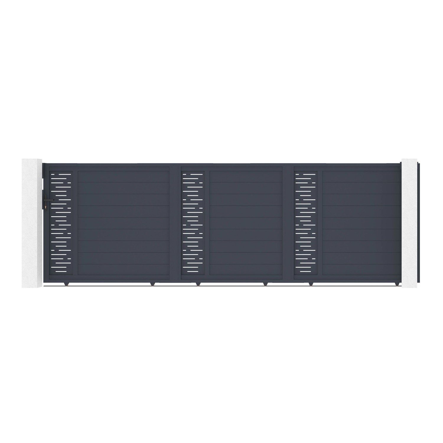 Casanoov Schiebetor 5M Arlberg H 160 Grau Aluminium günstig online kaufen