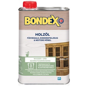 Dose Bondex Holz-Öl Transparent 250ml für Möbel und Holzoberflächen.
