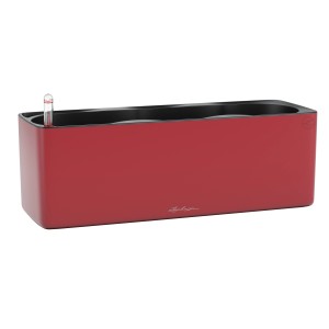 Lechuza CUBE Color Triple Scarlet Pflanzgefäß-Set für 3 Pflanzen, 14x40x13,5cm.